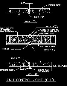 control typical cad structural joint cmu commercial pdf strut directory dwg